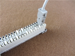 Cable de prueba Krone de 4 polos al cable de prueba de clip de cocodrilo LSA