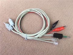 Cable de prueba de clip de clip de 4 polos Krone al cable de prueba de clip de cocodrilo