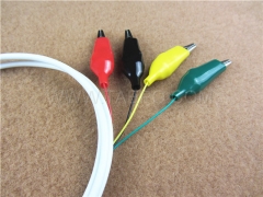 cable de prueba de 4 polos con enchufe a prueba de pinza para bloquear la desconexión de MDF