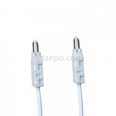 2 polos cable de prueba de cable de conexión de enchufe de prueba LSA