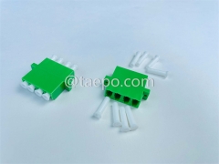Acoplador de fibra óptica Quadri APC LC a LC