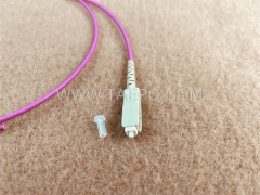Multimodo de 3 mm OM4 Simplex SC UPC Fiber Optic Pigtail