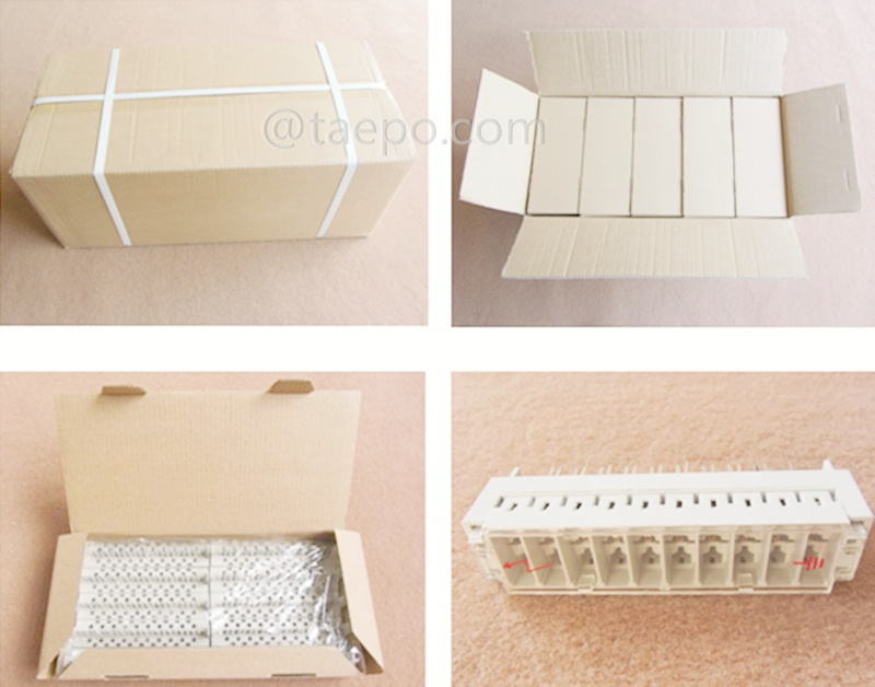 Imágenes de embalaje para revista de protección contra sobretensiones de 10 pares y 3 polos para módulo LSA de alta banda