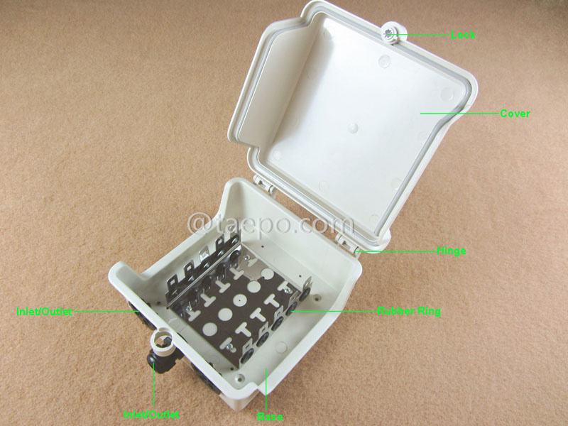 Imágenes ilustrativas para caja de distribución exterior para 50 pares para módulo LSA