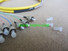 12 fibras FC / UPC fibra óptica despliegue en abanico de la coleta