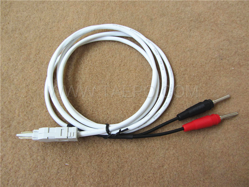 Cable de prueba de 2 polos, con conector de prueba lsa a conector banana, 1,5 m
