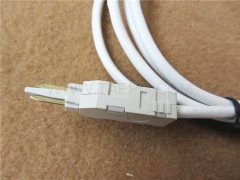 2 polos enchufe de prueba de cable de prueba de LSA LSA conector banana