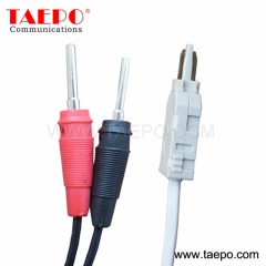 2 polos enchufe de prueba de cable de prueba de LSA LSA conector banana