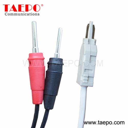 2 polos enchufe de prueba de cable de prueba de LSA LSA conector banana