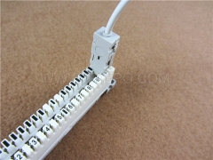 2 polos enchufe de prueba de cable de prueba de LSA LSA conector banana