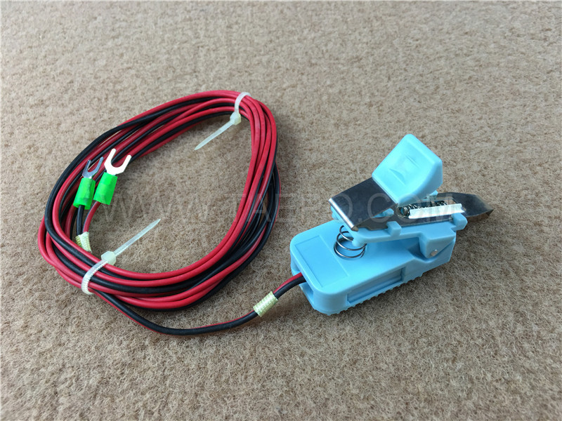 Cable de prueba de 2 polos para módulo de empalme, enchufe de prueba a terminal de tornillo