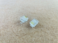 Conector modular CAT3 6P6C UTP para terminar cables de par trenzado