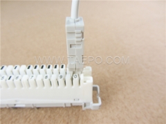 2 polos cable de prueba de cable de conexión de enchufe de prueba LSA