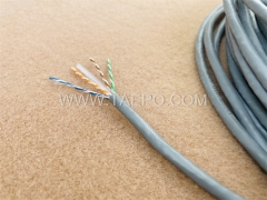 4 pares UTP CAT6 desnudo AWG23 conductor de cobre sólido de 305m de cable LAN / rollo