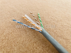 4 pares UTP CAT6 desnudo AWG23 conductor de cobre sólido de 305m de cable LAN / rollo