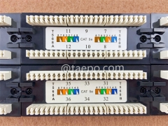 48 puertos panel de conexiones CAT5E