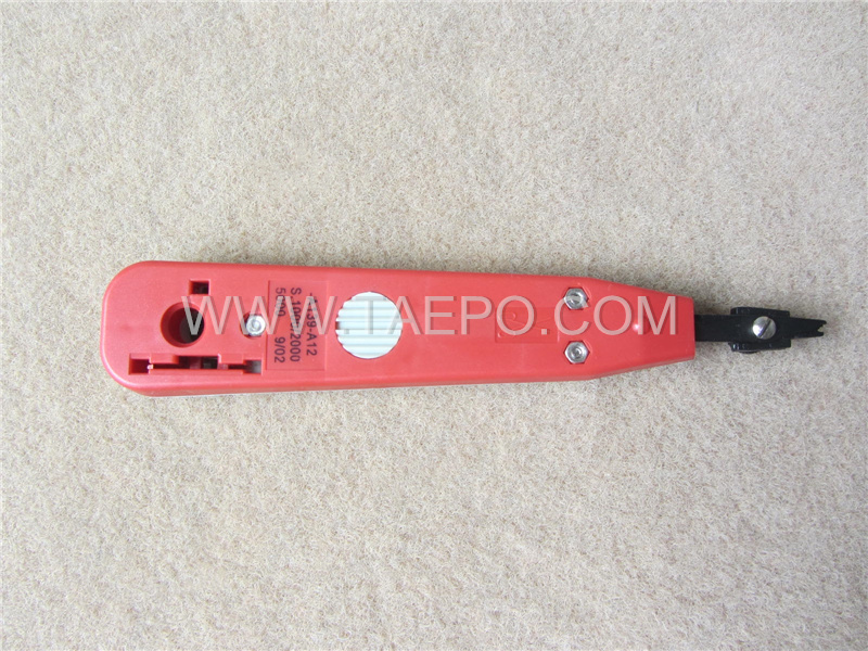 Herramienta de inserción para bloque de desconexión MDF 71 #TP-1401-100, rojo y gris, con trozo de plástico