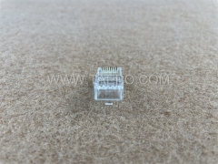 Enchufe modular CAT6A RJ45 8P8C UTP para conectar equipos de telecomunicaciones