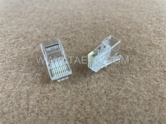 Enchufe modular CAT6A RJ45 8P8C UTP para conectar equipos de telecomunicaciones