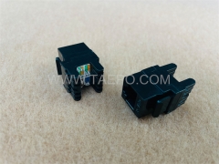 Conector Keystone de red CAT5E UTP 8P8C de 180 grados