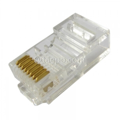 Enchufe modular CAT6A RJ45 8P8C UTP para conectar equipos de telecomunicaciones