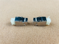 Conector Keystone blindado STP estilo AP CAT5E RJ45 8P8C de 180 grados