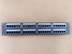 Panel de conexión de red UTP CAT6 RJ45 de 19 pulgadas, 2U, 48 puertos