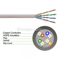 4 pares de cable LAN de red Ethernet de cobre desnudo CAT5E UTP