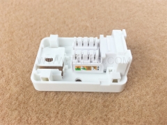 Caja de montaje en superficie CAT5E 8P8C de 1 puerto con conector Keystone