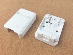 Caja de montaje en superficie CAT5E 8P8C de 1 puerto con conector Keystone