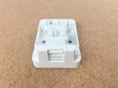 Caja de montaje en superficie CAT5E 8P8C de 1 puerto con conector Keystone