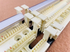 Sistema de conexión cruzada 110, 200 pares, bloque de cableado 110, panel de conexión de rack de 2U para bloque de conexión, 4 pares