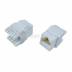 Conector Keystone de 180 grados estilo AP 8P8C sin blindaje CAT6 UTP