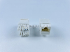 Conector Keystone de 180 grados estilo AP 8P8C sin blindaje CAT6 UTP