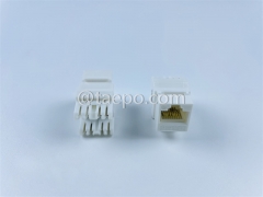 Conector Keystone de 180 grados estilo AP 8P8C sin blindaje CAT6 UTP