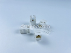 Conector Keystone de 180 grados estilo AP 8P8C sin blindaje CAT6 UTP