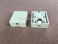 Caja de conexión de cables telefónicos CAT3 con jack 6P4C RJ11