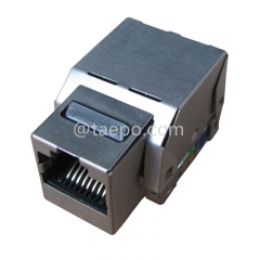 Conector Keystone de red CAT 6 rj45 8P8C de 90 grados con blindaje STP