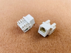 Estilo AP CAT3 6P4C RJ11 conector Keystone de red de 90 grados