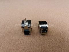 Conector Keystone de red CAT 6 rj45 8P8C de 90 grados con blindaje STP