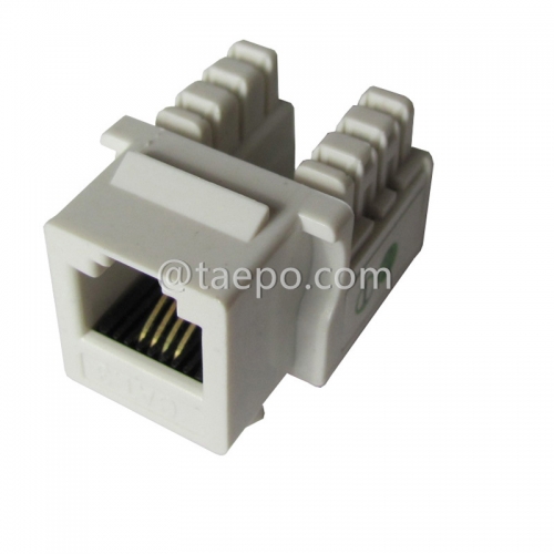 Estilo AP CAT3 6P4C RJ11 conector Keystone de red de 90 grados