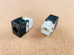 Conector trapezoidal CAT6A UTP 8P8C RJ45 de red estilo AP de 180 grados para conexiones de red