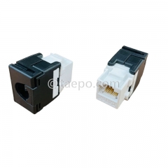 Conector trapezoidal CAT6A UTP 8P8C RJ45 de red estilo AP de 180 grados para conexiones de red