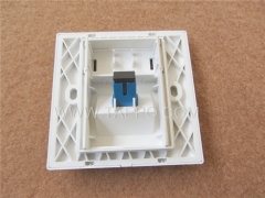 Placa frontal de fibra óptica de 86x86 mm para adaptador SC dúplex