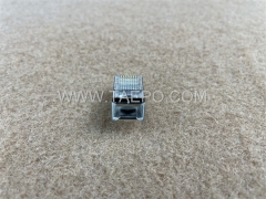 Conector modular CAT6A RJ45 8P8C STP para terminar cables Ethernet CAT6A