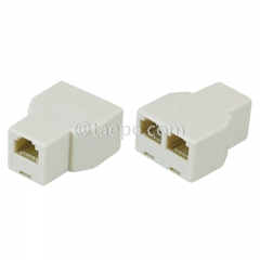 Adaptador divisor de toma de teléfono hembra 6P4C RJ11 a hembra dúplex