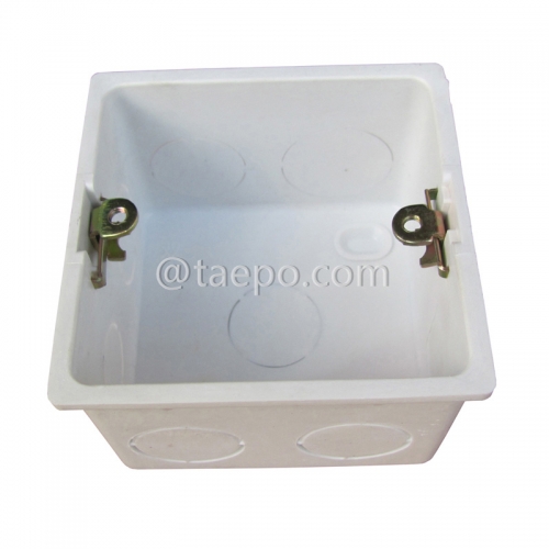 Caja empotrada en pared compatible con placa frontal 80 u 86