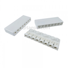 Caja de superficie 8 puertos, CAT5E, RJ45, 8P8C, UTP, 190x74x28 mm, estilo AP, sin jack Keystone