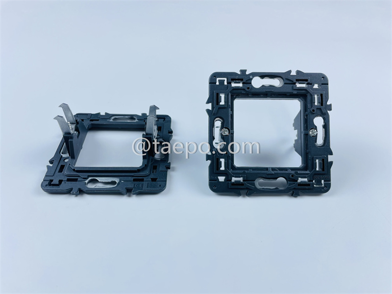 Soporte metálico para placa de pared, 80x80 mm, estilo francés