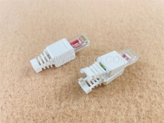 Conector modular de red CAT6 RJ45 8P8C UTP sin herramientas